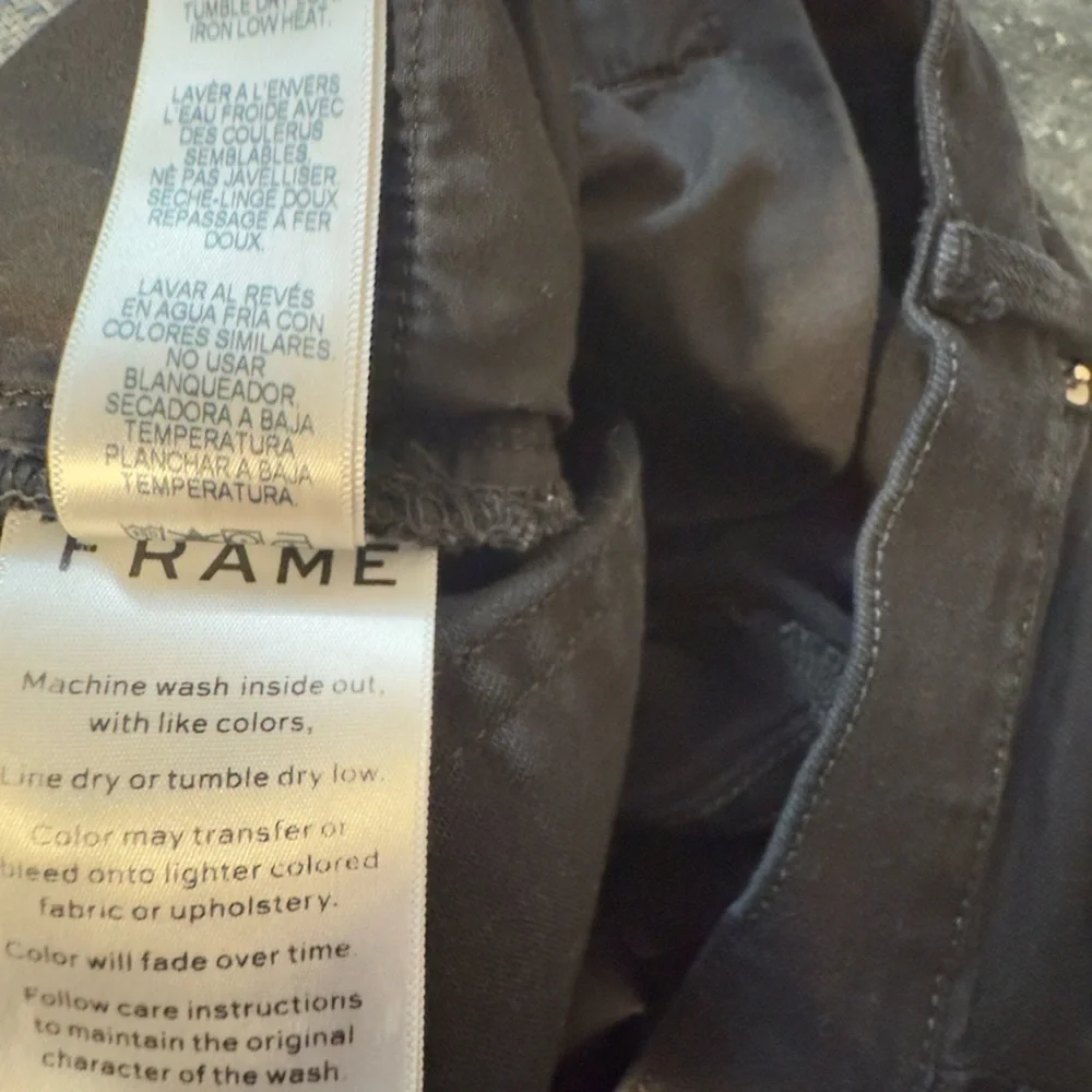 Mens FRAME jeans size 29” in Noir RN 139021 CUT# 1750 STYLE: LMHK795 NOIR